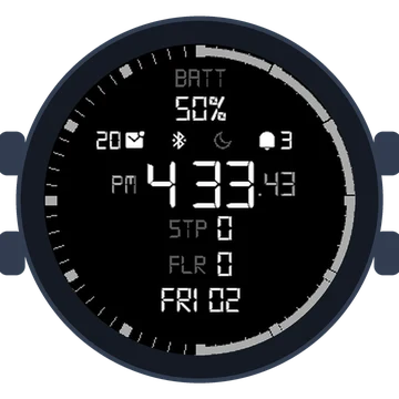 Simple Large Digital No.4 Gen3 fēnix 6
