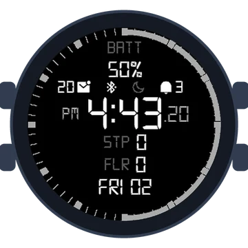 Simple Large Digital No.4 Gen3 fēnix 7