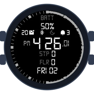 Simple Large Digital No.4 Gen3 fēnix Chronos