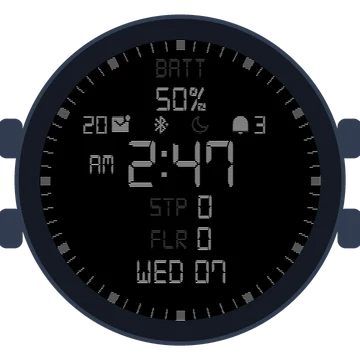 Simple Large Digital No.4 Gen3 Forerunner 165