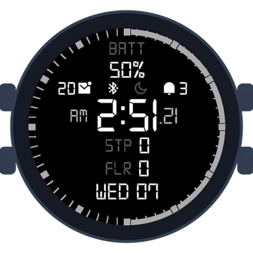 Simple Large Digital No.4 Gen3 Forerunner 265s