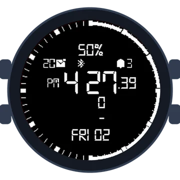 Simple Large Digital No.4 Gen3 Forerunner 55