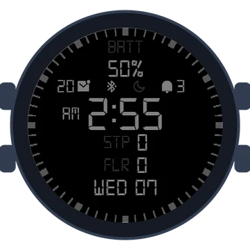 Simple Large Digital No.4 Gen3 Forerunner 970