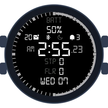 Simple Large Digital No.4 Gen3 Forerunner 970