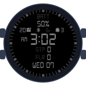Simple Large Digital No.4 Gen3 Venu 2S