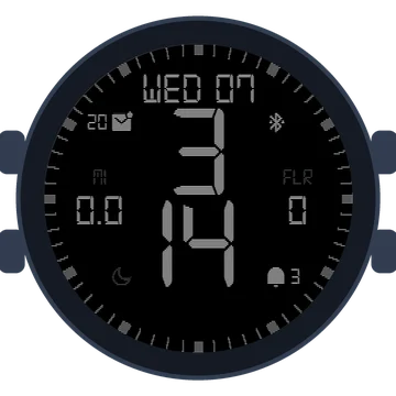 Simple Large Digital No.5 Gen3 D2 Mach 1