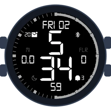 Simple Large Digital No.5 Gen3 fēnix 6