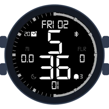 Simple Large Digital No.5 Gen3 fēnix 6 Pro