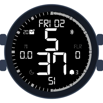 Simple Large Digital No.5 Gen3 fēnix 6X Pro