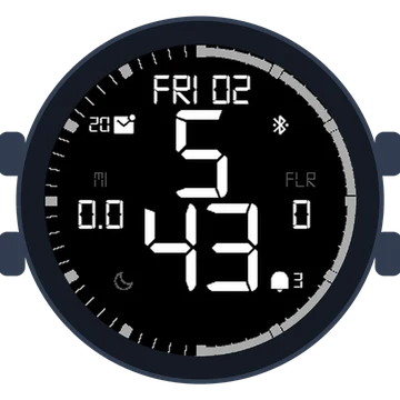 Simple Large Digital No.5 Gen3 fēnix 7