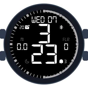 Simple Large Digital No.5 Gen3 fēnix 8