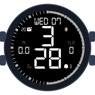 Simple Large Digital No.5 Gen3 fēnix 9 Pro