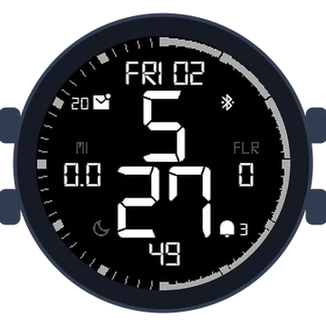 Simple Large Digital No.5 Gen3 fēnix Chronos