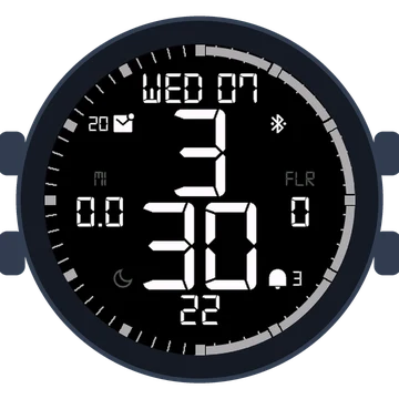 Simple Large Digital No.5 Gen3 Forerunner 165