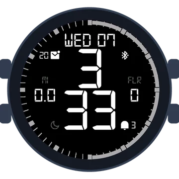 Simple Large Digital No.5 Gen3 Forerunner 265