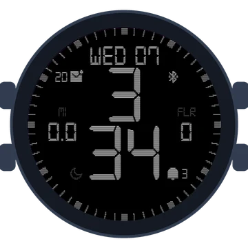 Simple Large Digital No.5 Gen3 Forerunner 265s