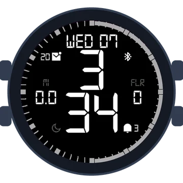 Simple Large Digital No.5 Gen3 Forerunner 265s