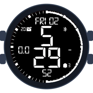 Simple Large Digital No.5 Gen3 Forerunner 55