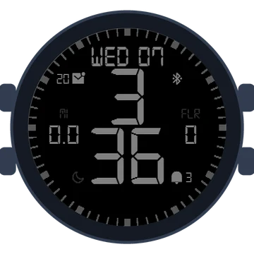 Simple Large Digital No.5 Gen3 Forerunner 570