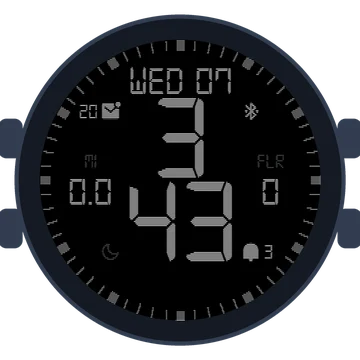 Simple Large Digital No.5 Gen3 Venu 2