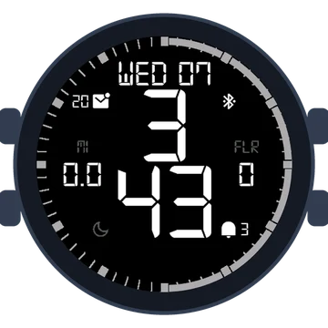 Simple Large Digital No.5 Gen3 Venu 2