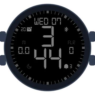 Simple Large Digital No.5 Gen3 Venu 2 Plus