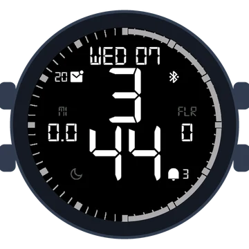 Simple Large Digital No.5 Gen3 Venu 2 Plus