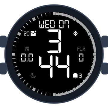 Simple Large Digital No.5 Gen3 Venu 2S
