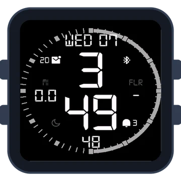 Simple Large Digital No.5 Gen3 Venu Sq 2
