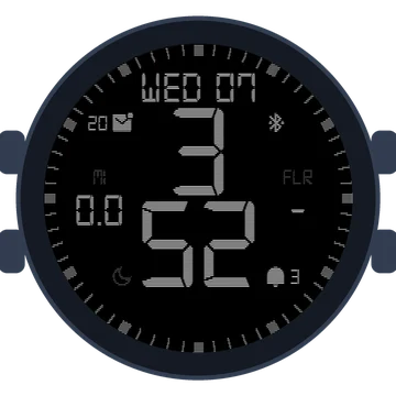 Simple Large Digital No.5 Gen3 vívoactive 6