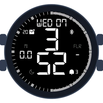 Simple Large Digital No.5 Gen3 vívoactive 6