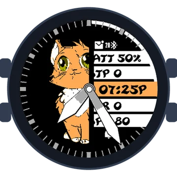 Sweet Yellow Kitty Cat Gen3 fēnix 6X Pro