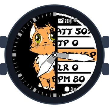 Sweet Yellow Kitty Cat Gen3 fēnix Chronos