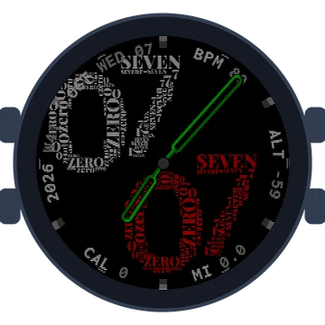 Wordcloud Big Numbers Gen3 Forerunner 165