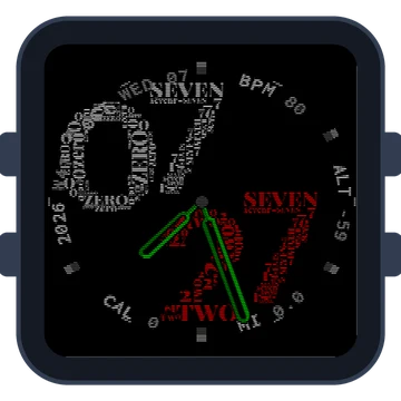 Wordcloud Big Numbers Gen3 Venu Sq 2